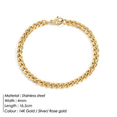 Curb Chain Stainless Steel Bracelet - Puritific