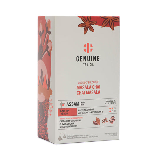 Pyramid Tea Bags - Organic Masala Chai Black Tea - Genuine Tea Company - Toronto - Canada-0