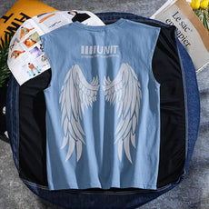 Cut Off Angel Wings Tee - Puritific