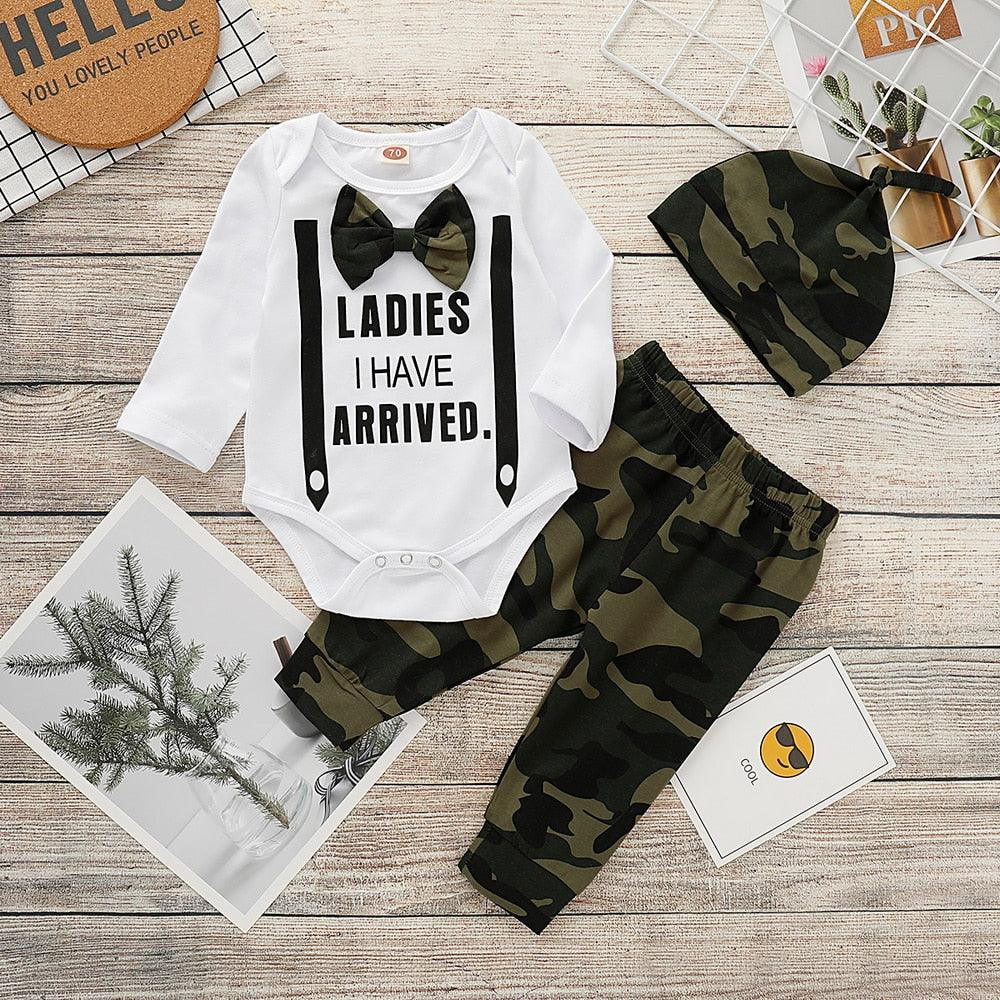 Cute 3PCS Set Newborn Baby Boy Clothes - Puritific