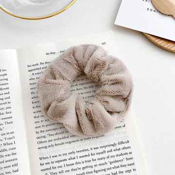 Khaki plush ring