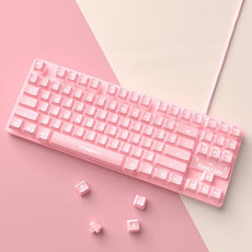 Cute Pink Wired Keyboard and Mouse Set - Puritific