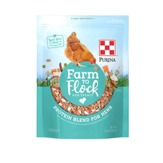 Purina Farm to Flock Protein Blend for Hens | Hen Treats | 7.5 Pound (7.5 LB) Bag