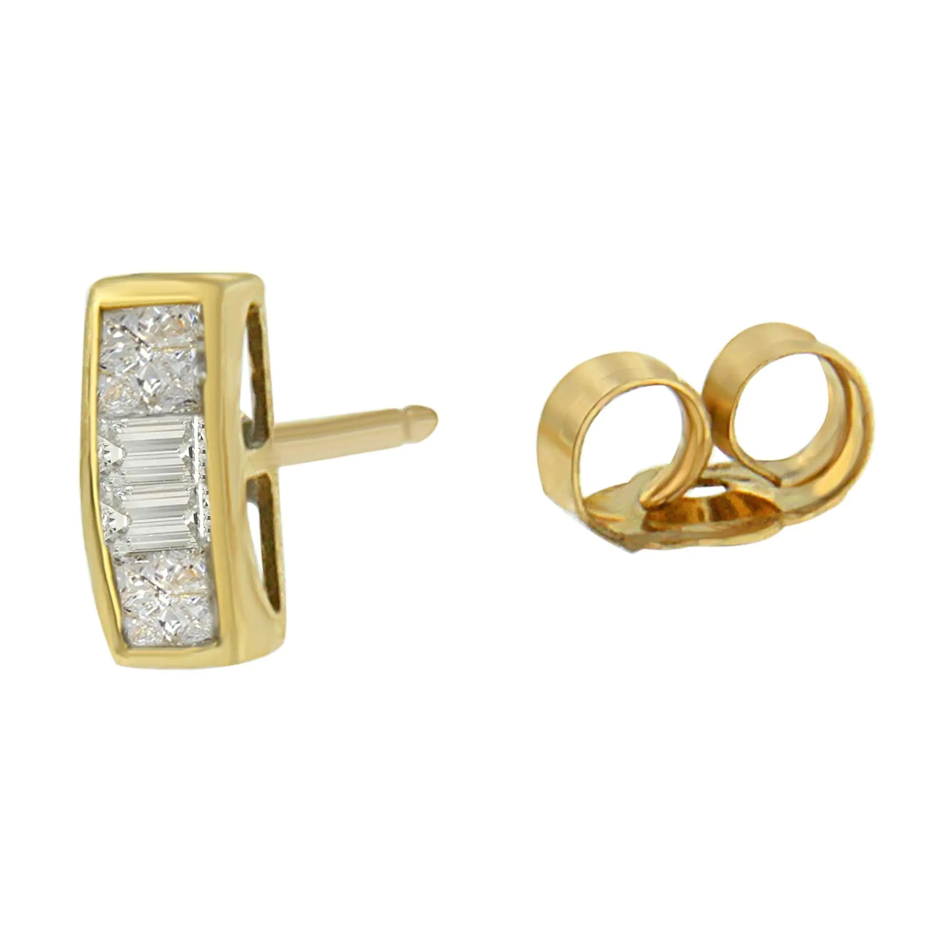 14k Yellow Gold 1/4ct TDW Diamond Earrings (H-I, SI1-SI2) - Puritific