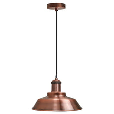 Vintage Modern Industrial Ceiling Lamp Shade Pendant Light Retro Loft Copper~1321-0