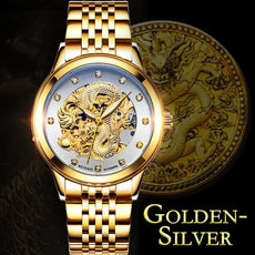 Golden Dragon Carved Automatic Mechanical Watch - Puritific