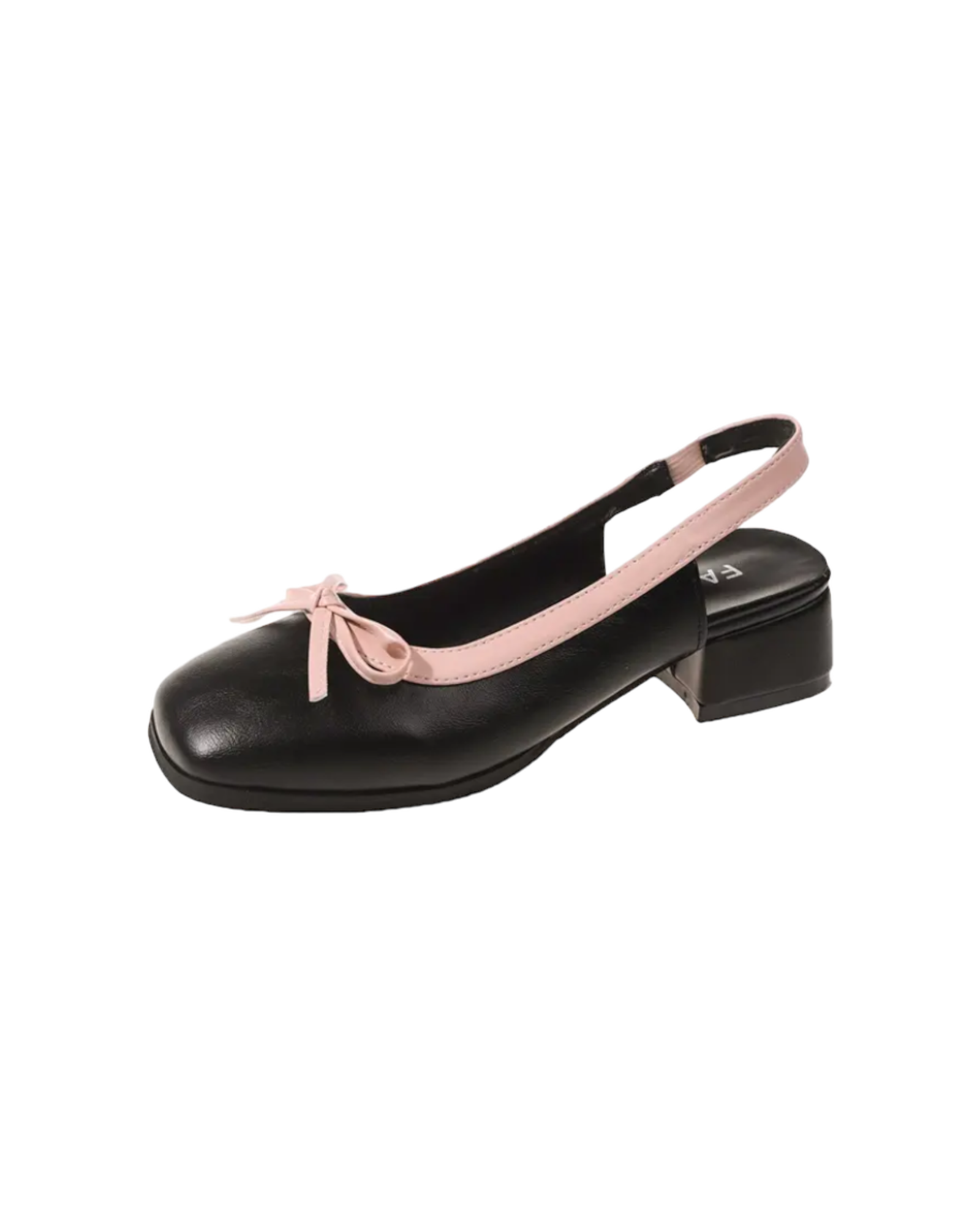 Raised Ballerina Pumps in Black - Puritific