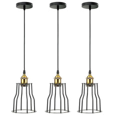 Vintage Industrial Modern Retro Loft Cage Ceiling Lamp Cage Pendant Lights~1417-9