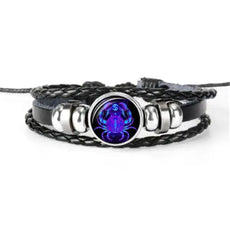 Zodiac Constellation Bracelet Braided Design Bracelet For Men Women Kids - Puritific