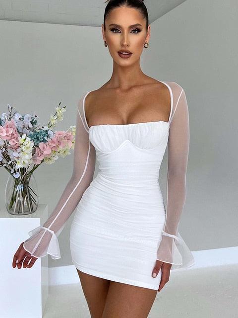 Elegant Backless Sexy Mini Dress - Puritific