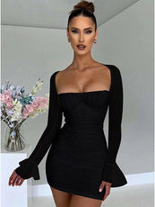 Elegant Backless Sexy Mini Dress - Puritific