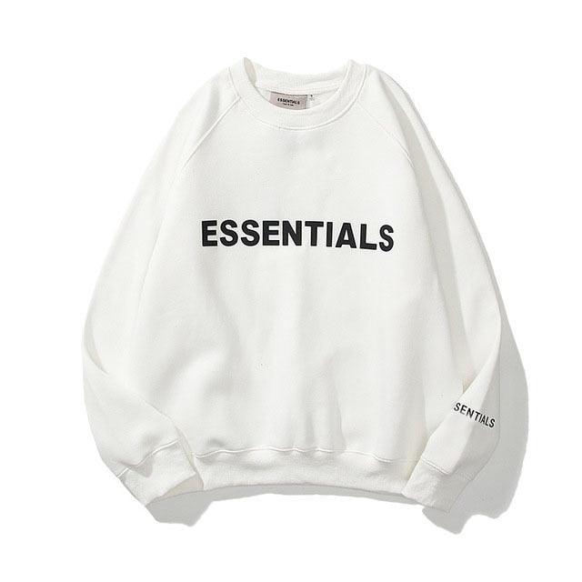 Essentials Sweatshirt Reflective Letter Printed - Puritific