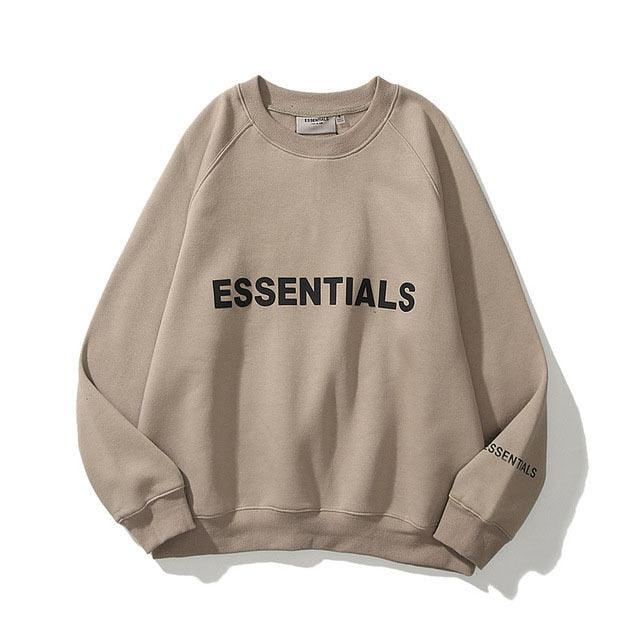 Essentials Sweatshirt Reflective Letter Printed - Puritific