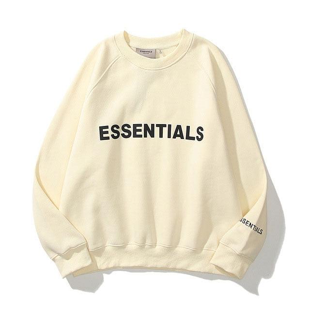 Essentials Sweatshirt Reflective Letter Printed - Puritific