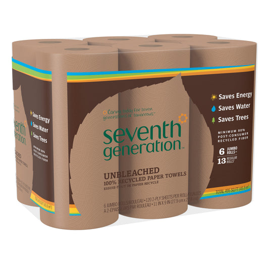 Seventh Generation Brown Paper Towels (4x6 CT)-1