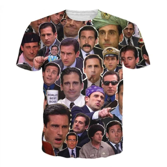 Michael Scott Paparazzi Many Faces T-Shirt - Puritific