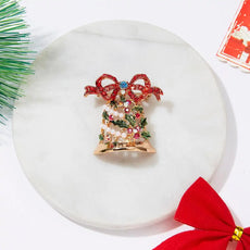 Lovely Xmas Enamel Brooch Pin - Puritific