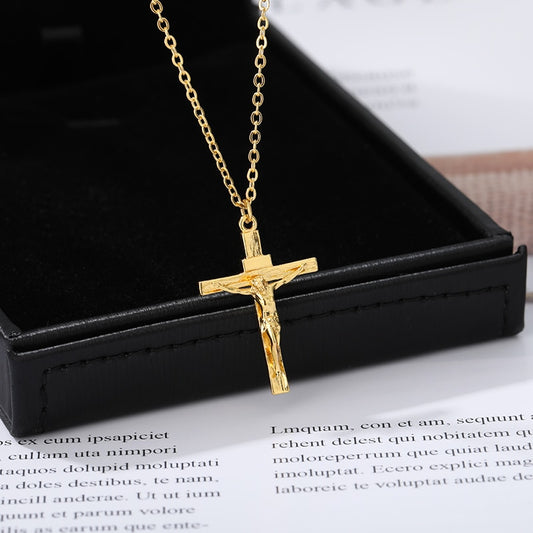 Stainless Steel Chain Cross Necklace - Puritific