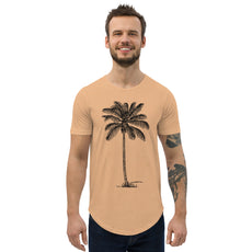 Coco Palm Men's Curved Hem T-Shirt-4