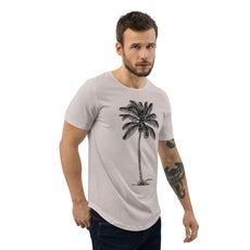 Coco Palm Men's Curved Hem T-Shirt-0