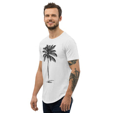 Coco Palm Men's Curved Hem T-Shirt-10