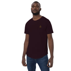 Coffee Clover Men's Curved Hem T-Shirt-4