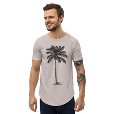 Coco Palm Men's Curved Hem T-Shirt-2