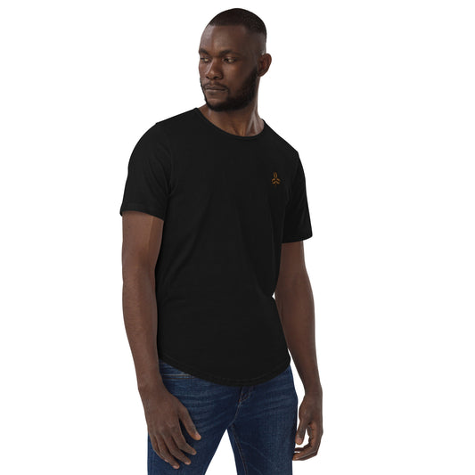 Coffee Clover Men's Curved Hem T-Shirt-0