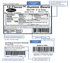 12 Flavor Gummi Bears (Regular) Candy Toppings | TR Toppers G415-200 | Premium Dessert Toppings, Mix-Ins and Inclusions | Canadian Distribution-3