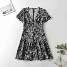 Floral Short Dress - Puritific