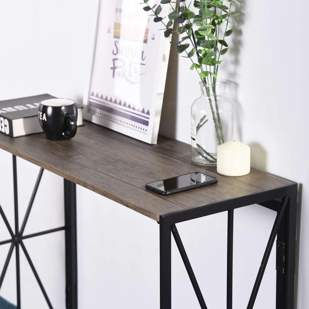 Foldable Computer Desk, Console Table