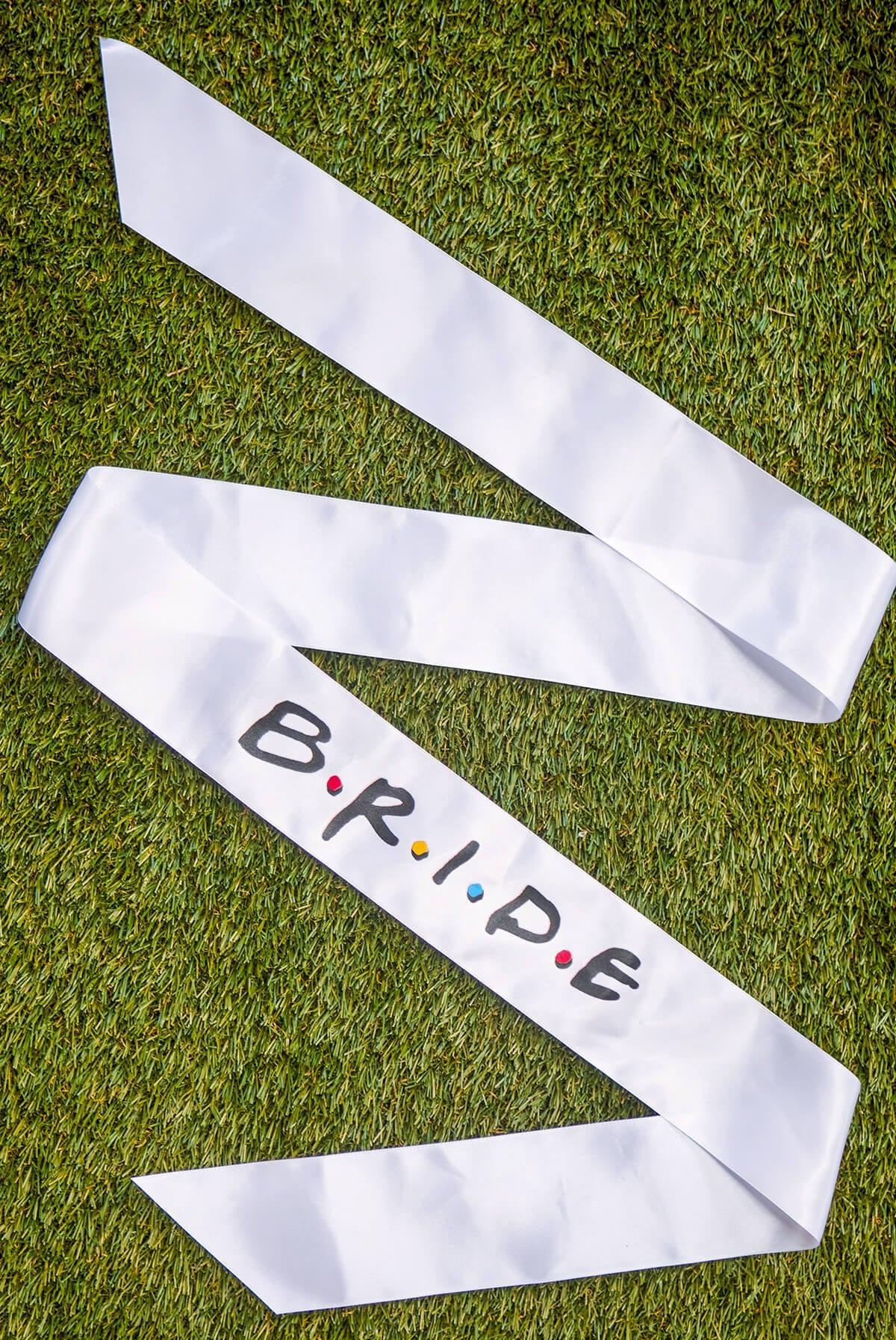 FRIENDS - Bachelorette Party Sashes | Amigas and Bride - Puritific