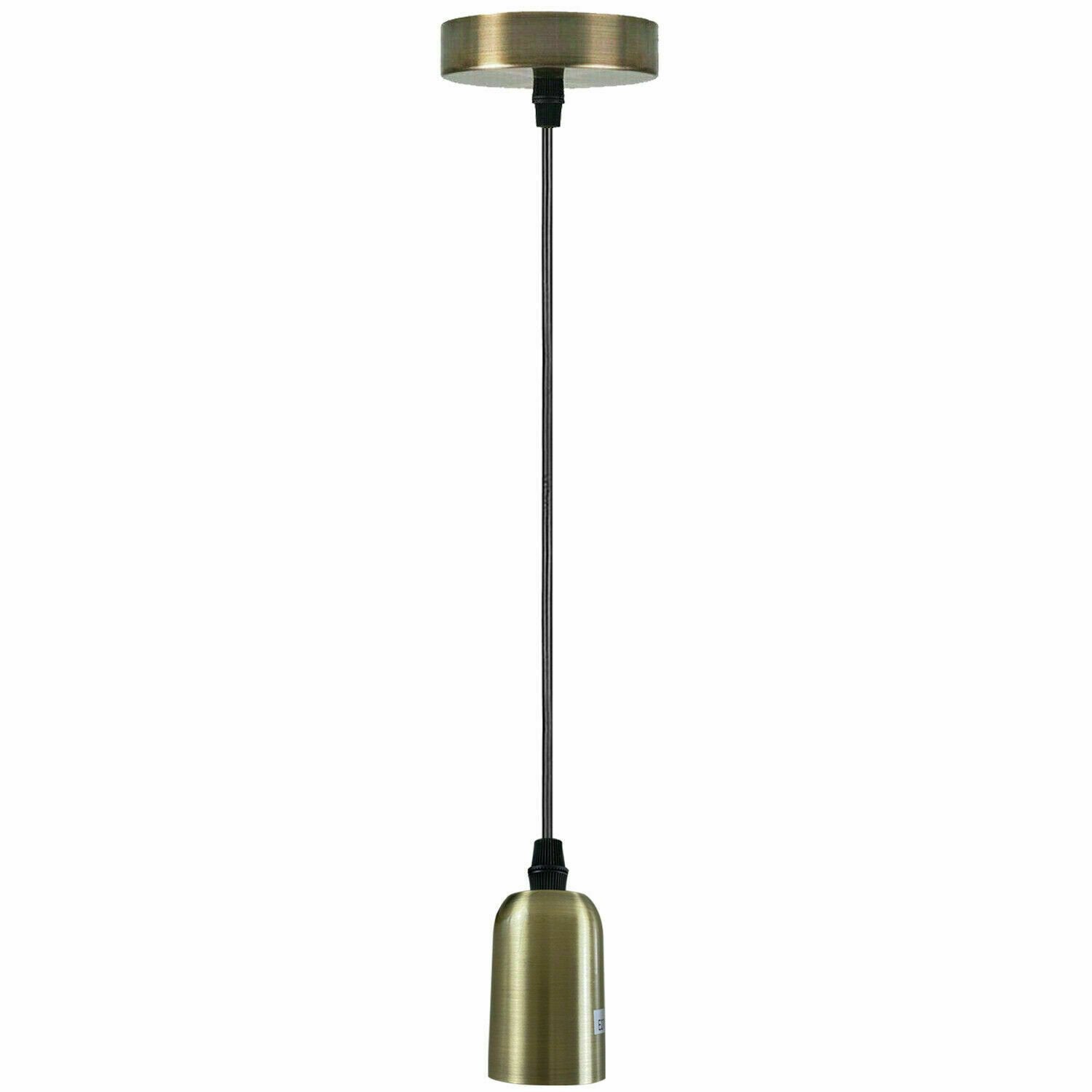 Vintage E27 Metal Holder Ceiling Pendant Light with Adjustable Cable~5464-9