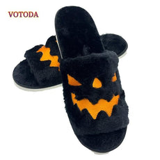 Fuzzy Pumpkin Slippers - Puritific