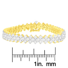 14K Yellow Gold Round-Cut Diamond Bracelet (4.00 cttw, I-J Color, I1-I2 Clarity) - Puritific