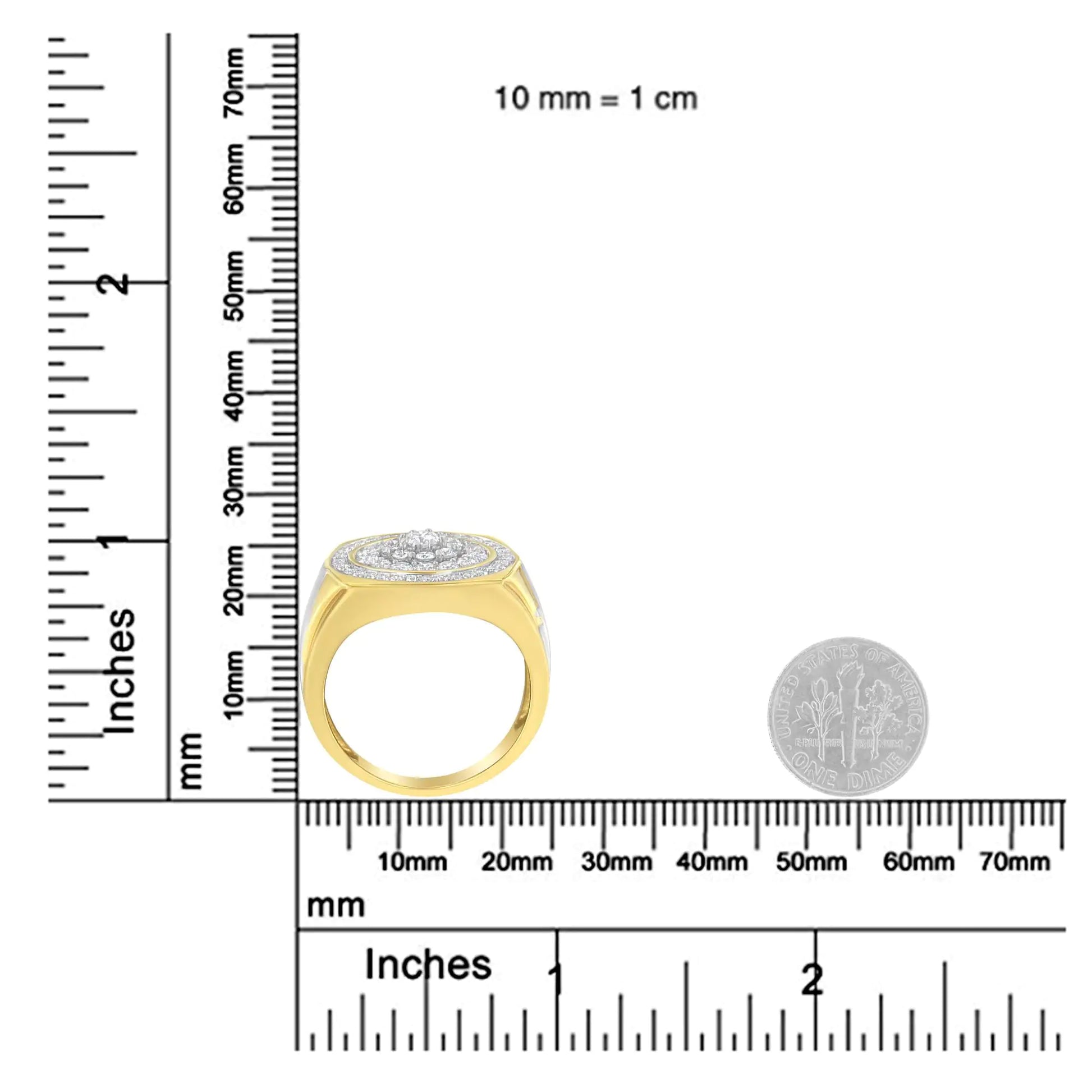 14K Yellow Gold Round-Cut Diamond Ring (1 1/2 cttw, H-I Color, SI2-I1 Clarity) - Puritific