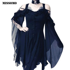 Cosplay Clothing Unique Irregular Hem Dress - Puritific