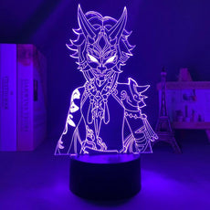 Genshin Impact Night Light 3D Illusion - Puritific