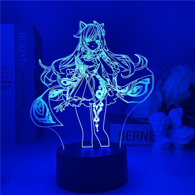 Genshin Impact Night Light 3D Illusion - Puritific