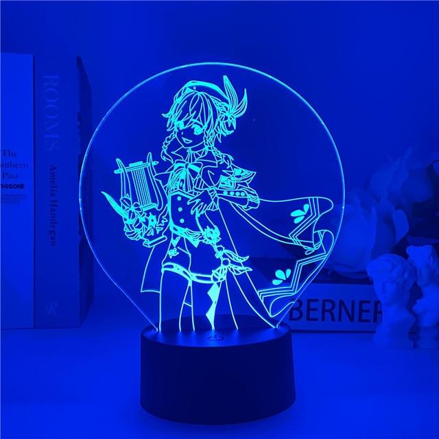 Genshin Impact Night Light 3D Illusion - Puritific