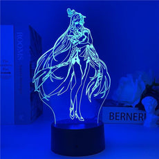 Genshin Impact Night Light 3D Illusion - Puritific