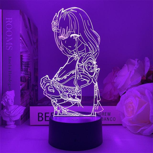 Genshin Impact Night Light 3D Illusion - Puritific