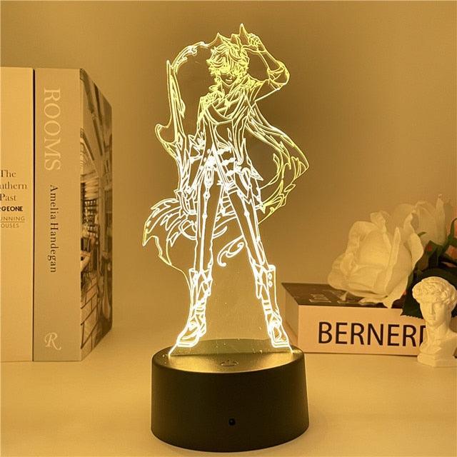 Genshin Impact Night Light 3D Illusion - Puritific