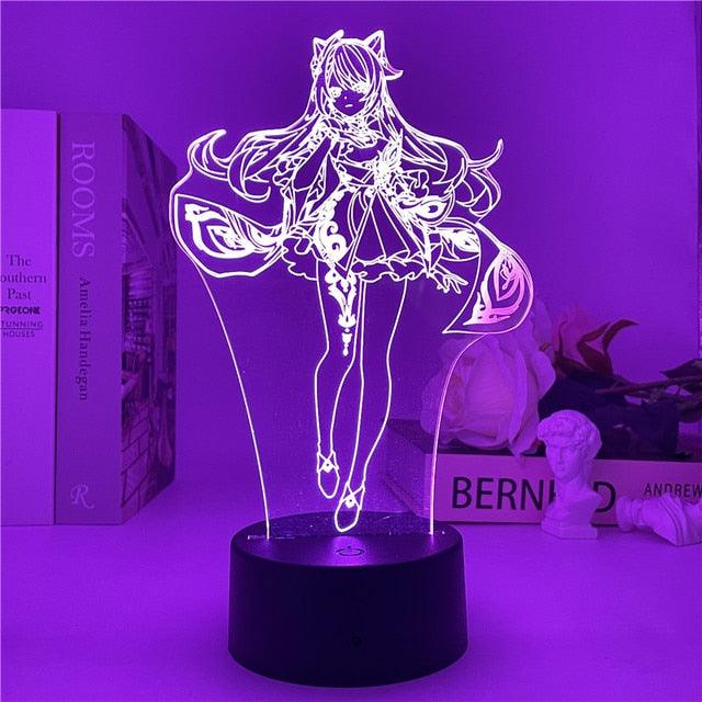 Genshin Impact Night Light 3D Illusion - Puritific