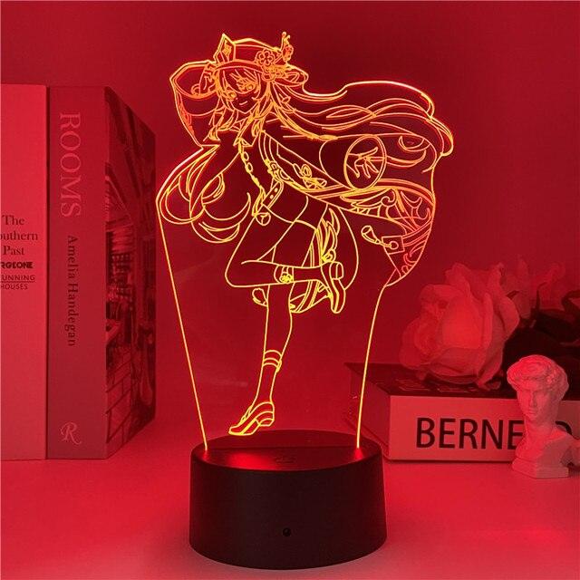 Genshin Impact Night Light 3D Illusion - Puritific