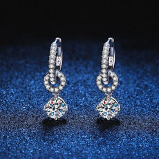 Genuine Moissanite Drop Earrings - Puritific