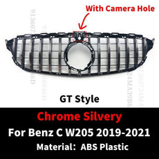 GT GTR Diamond Front Inlet Grille Bumper Grill Mesh For Mercedes W205 C205 S205 C43 AMG Benz C 2014-2021 C200 C260 C250 180 C300 - Puritific