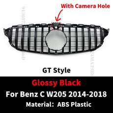 GT GTR Diamond Front Inlet Grille Bumper Grill Mesh For Mercedes W205 C205 S205 C43 AMG Benz C 2014-2021 C200 C260 C250 180 C300 - Puritific