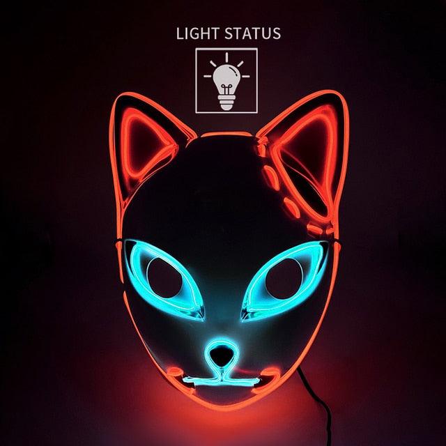 Halloween LED Glowing Cat Mask - Puritific