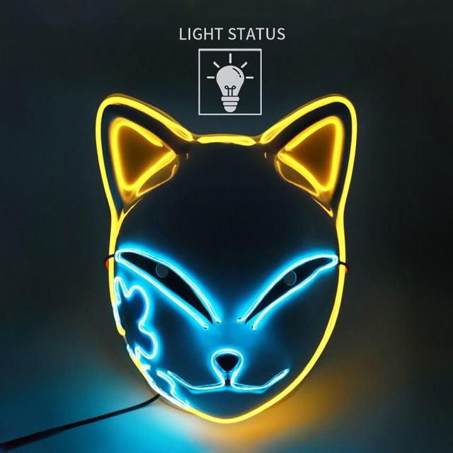 Halloween LED Glowing Cat Mask - Puritific